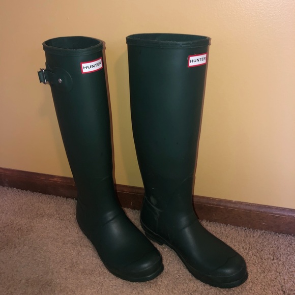 Size 8 Tall Hunter Boots - Matte Hunter Green - Picture 7 of 8